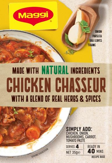 MAGGI Chicken Chasseur Recipe Base Serves 4 Recipe Base MAGGI